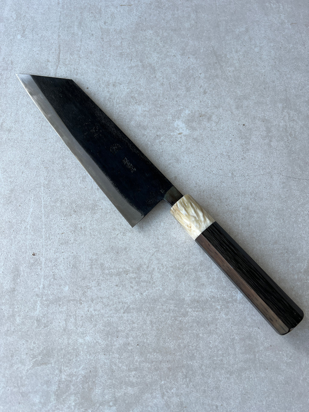 Gyuto 210 mm K-tip Aogami #2 kurouchi - Moseeg og Moskuspandebrask