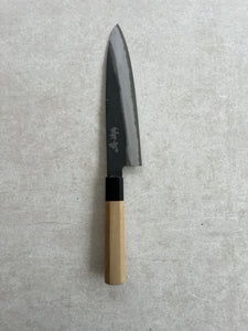 Gyuto 210 mm Shirogami #2 kurouchi - Magnolia og bøffelhorn