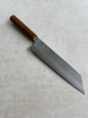 Gyuto K-tip 215 mm Shirogami #1 stainless clad - Amerikansk Valnød
