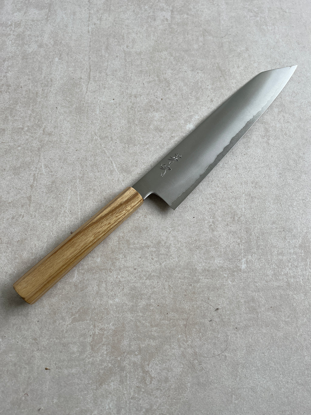 Gyuto K-tip 270 mm Shirogami #1 stainless clad - Guldregn fra Avernakø