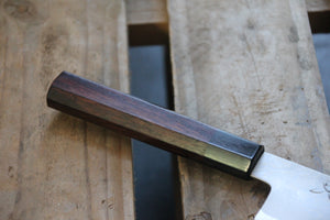 Gyuto 210 mm Aogami #2 damascus - Rosewood og Pakka