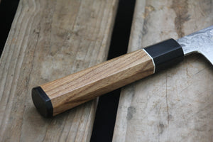 Gyuto 240 mm aus10 - African Blackwood, Sølv og Elm