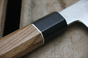 Gyuto 240 mm aus10 - African Blackwood, Sølv og Elm