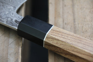 Gyuto 240 mm aus10 - African Blackwood, Sølv og Elm